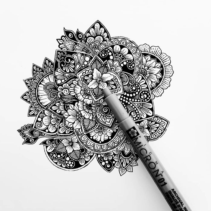 doodle patterns self harm zentangle therapy tutorial