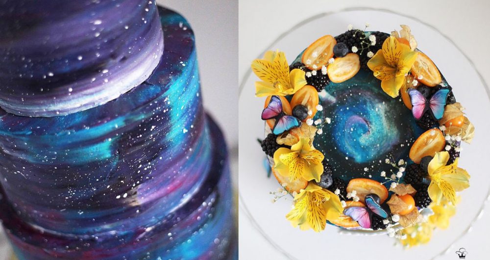 galaxy cakes