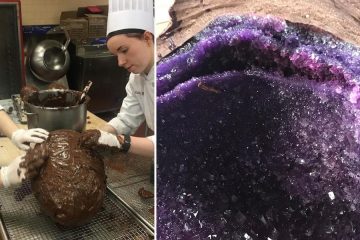 giant chocolate geodes
