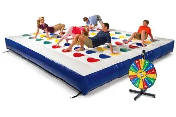 giant inflatable game of twister mat