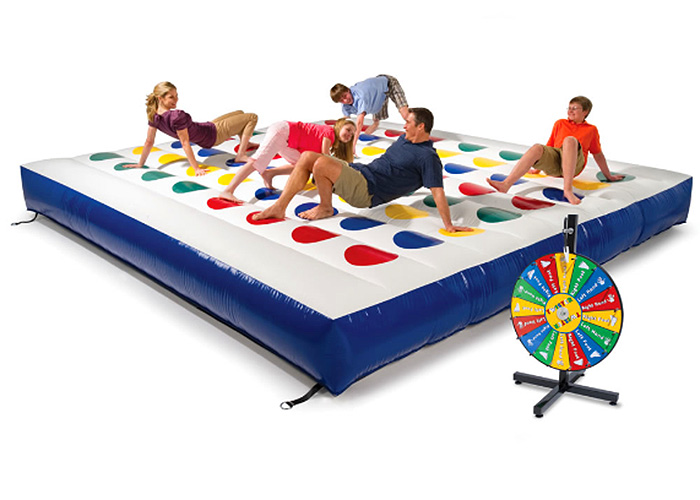 giant inflatable game of twister mat