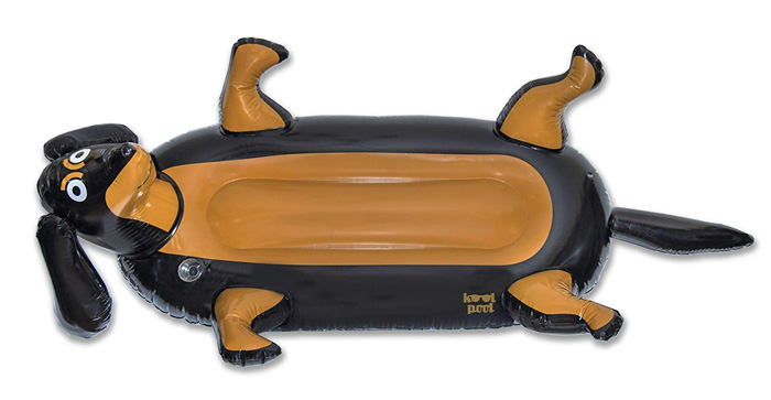 giant sausage dog pool float