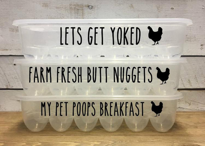 hilarious egg cartons funny decals