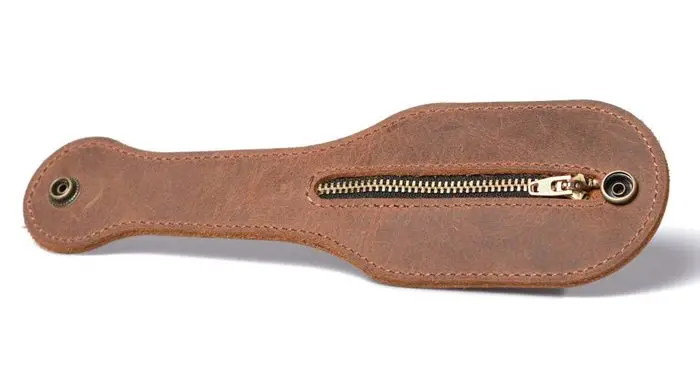 mini leather coin purse self-defense weapon