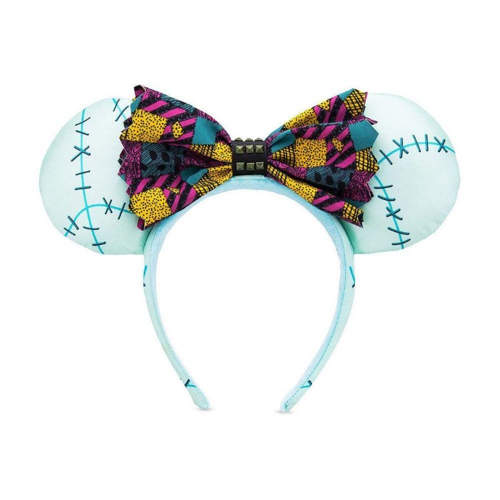 minnie mouse bluish headband with ribbon halloween themed disney products sold on amazon