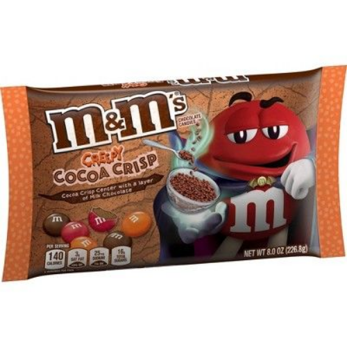 m&m's creepy cocoa crisp best new halloween candy