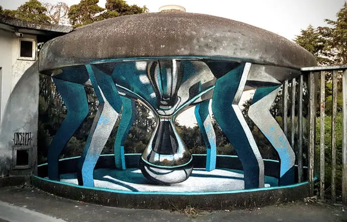 odeith jaw-dropping 3d street art chrome lamp