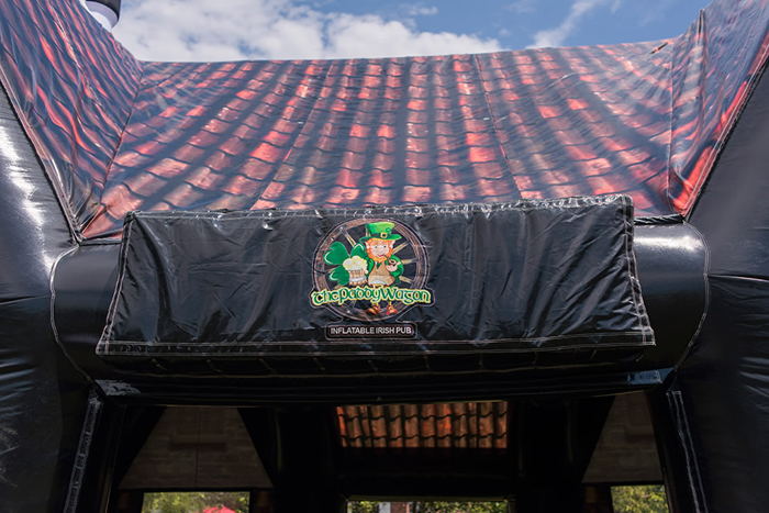 paddy wagon inflatable irish pub facade