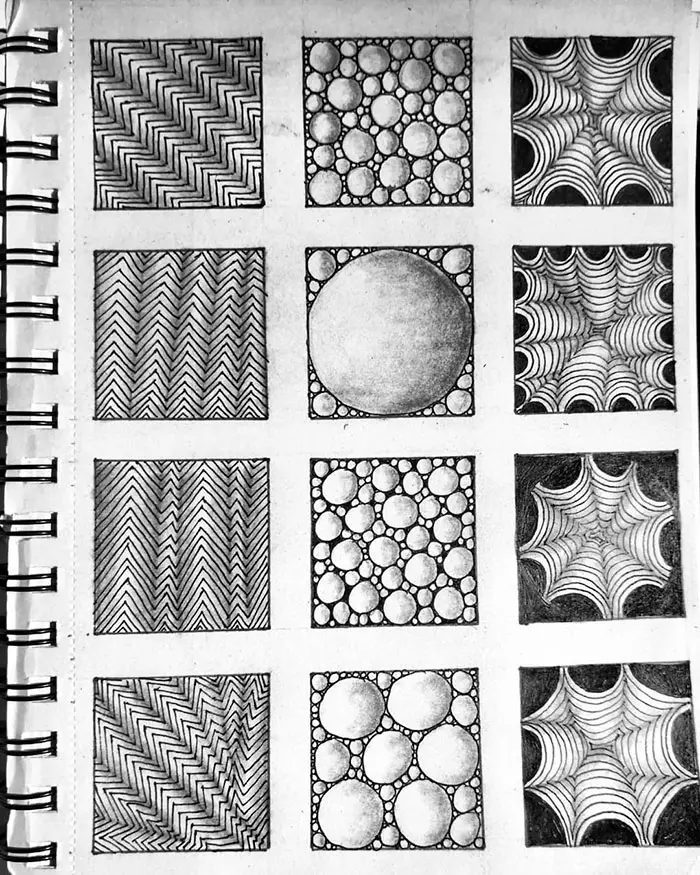 patterns on notebook self harm zentangle therapy tutorial