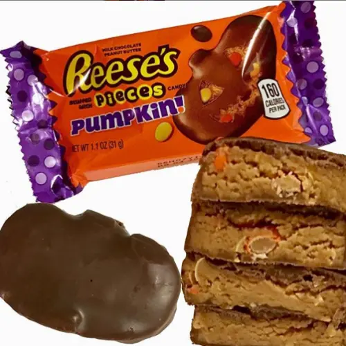 reese's pieces pumpkin best new halloween candy