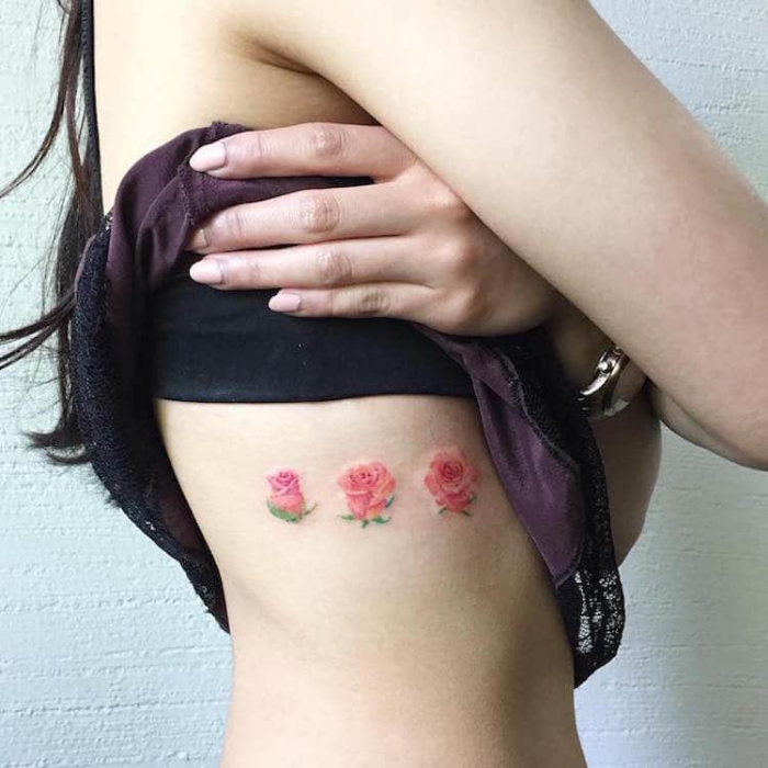 right upper body side best floral tattoo artists