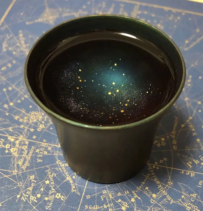 sample galaxy cups sake design