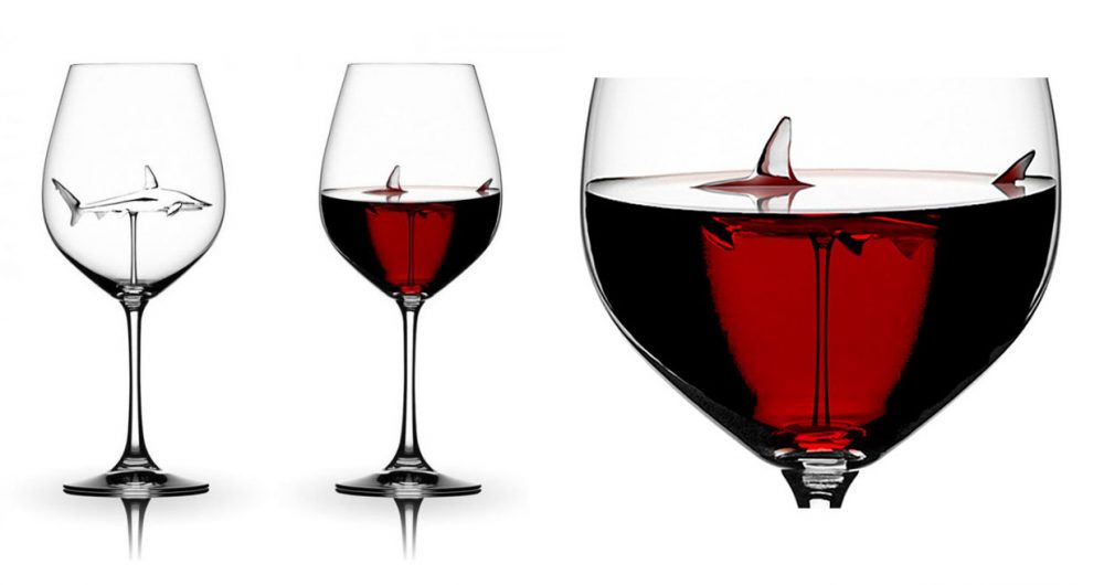 shark wine glass