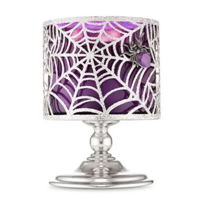 spider bath and body works halloween candles and candle holders