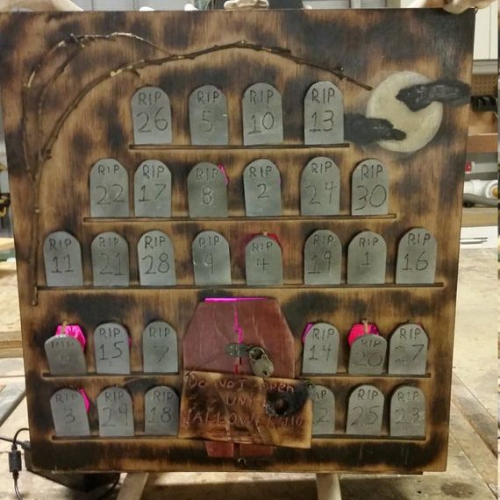 tombstones Halloween Advent calendars