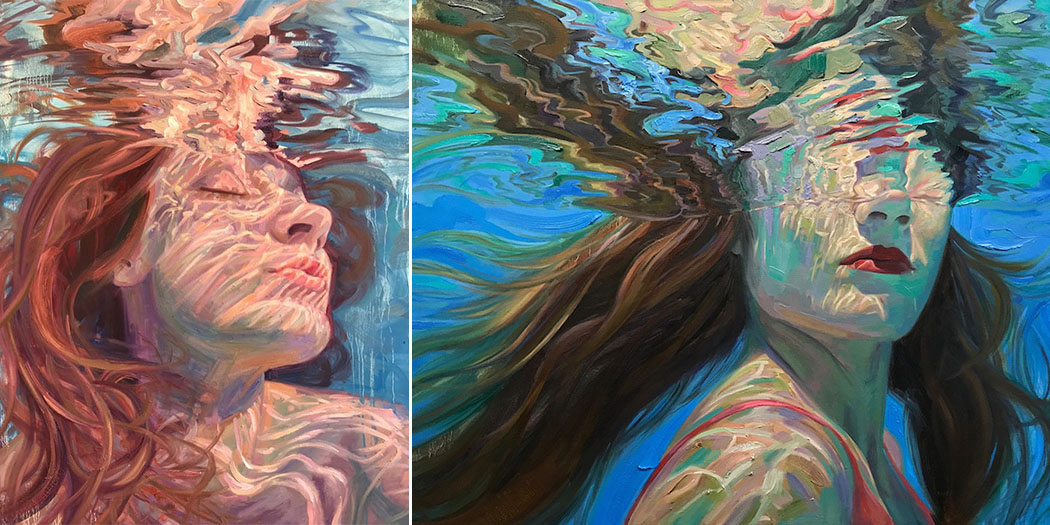 underwater oil paintings