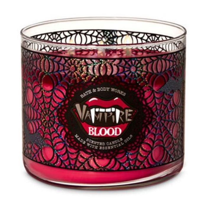 vampire blood bath and body works halloween candles and candle holders