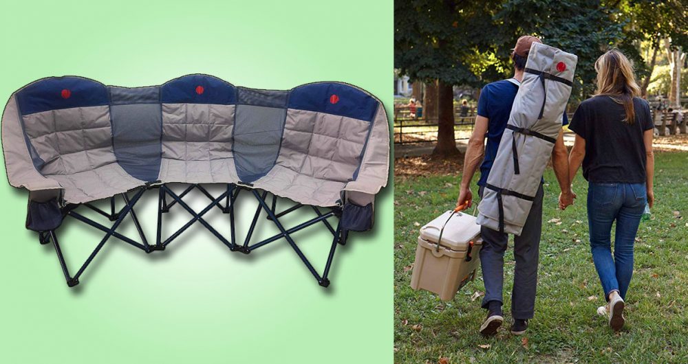 3-person folding chair