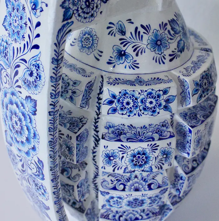 A closer look at the intricate details on the Porcelain Weapon Grenade