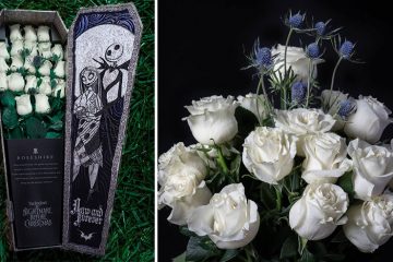 Nightmare Before Christmas Rose Bouquet