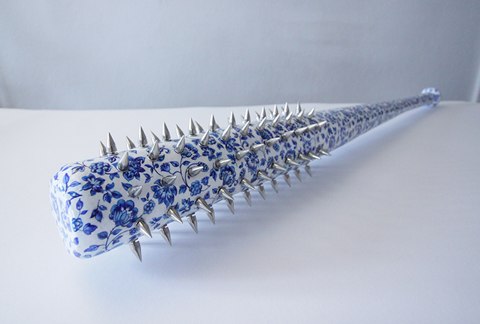 Porcelain Weapon Spiked Baseball Bat