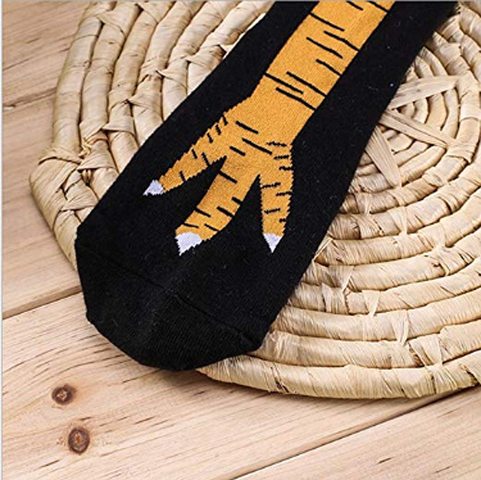 amazon chicken leg socks woven design