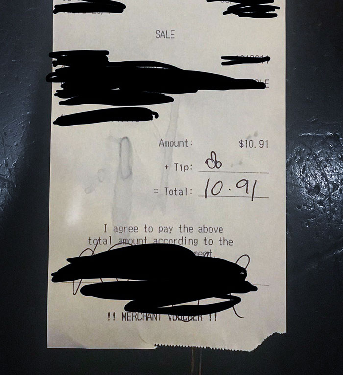 bad customers tip dick drawing