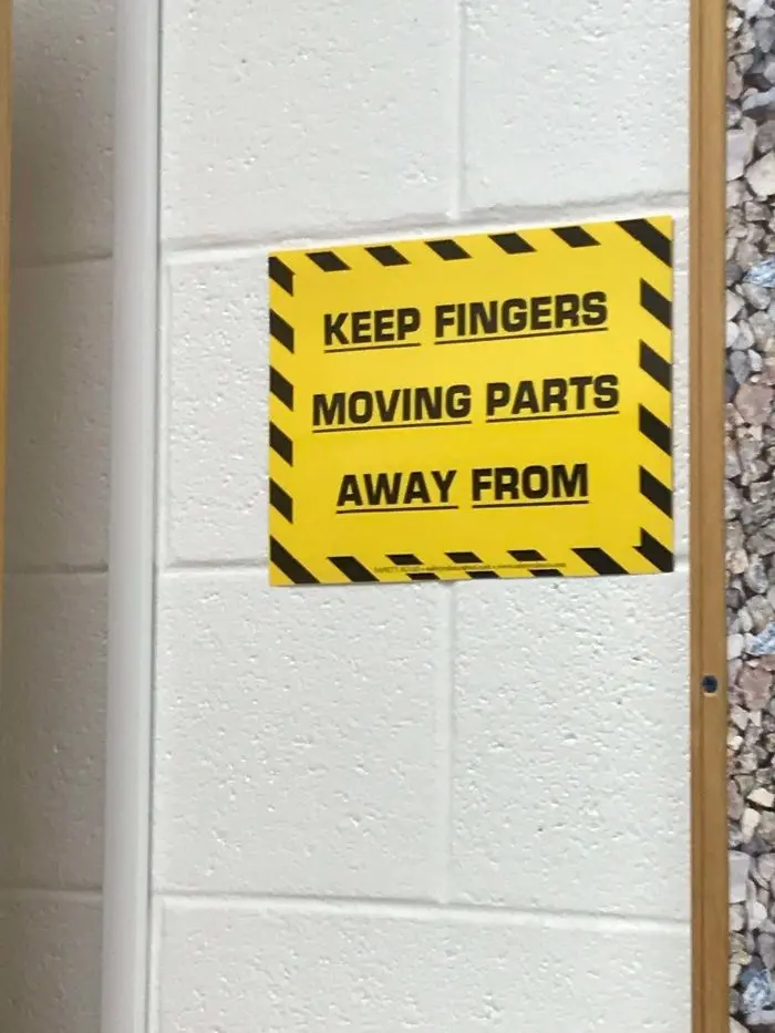 bad school designs confusing warning sign