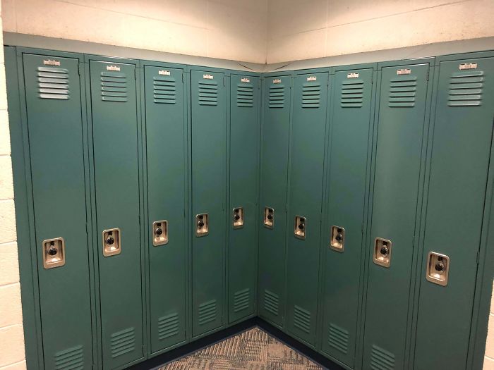 bad school designs corner lockers
