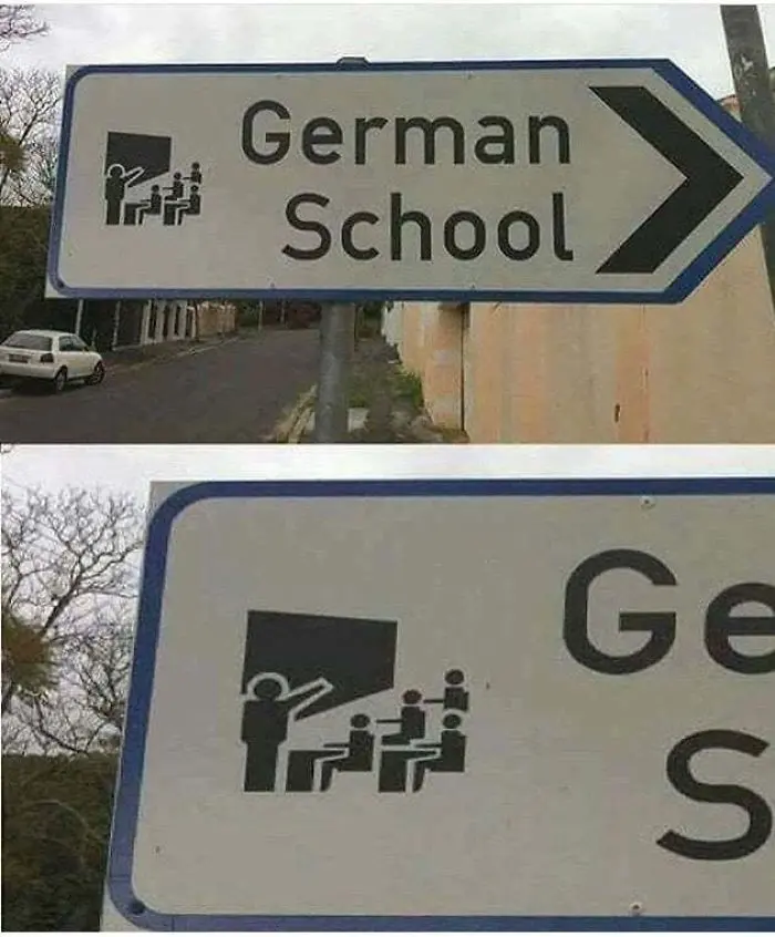 bad school designs german nazi pose
