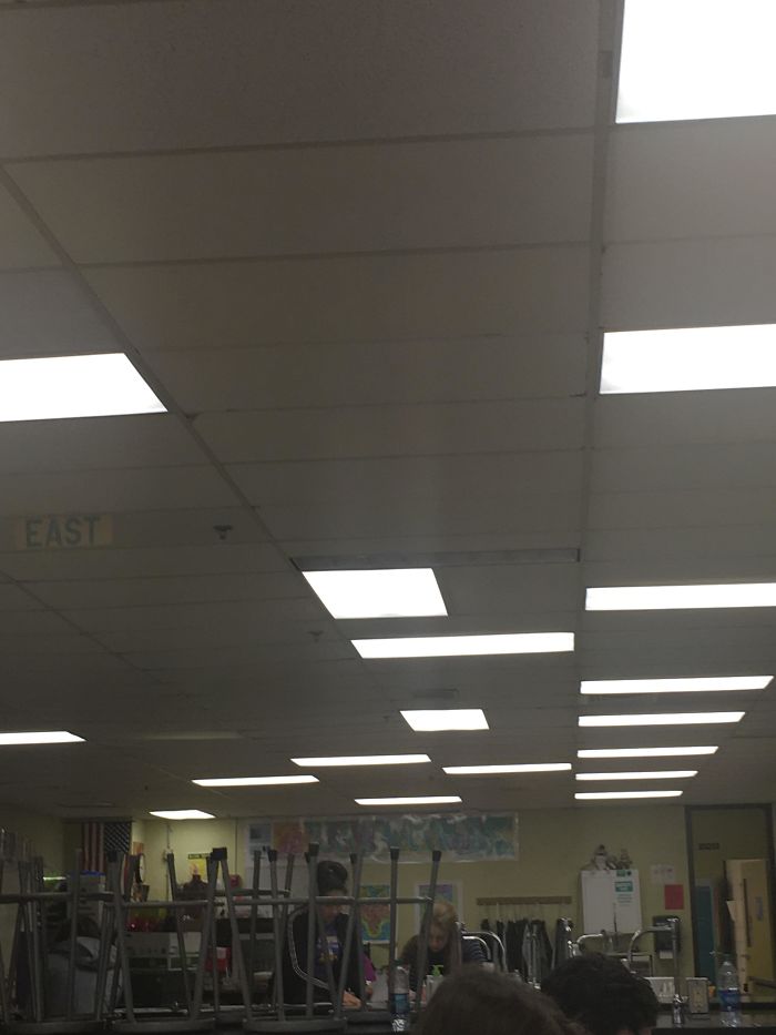 bad school designs lights all over the place