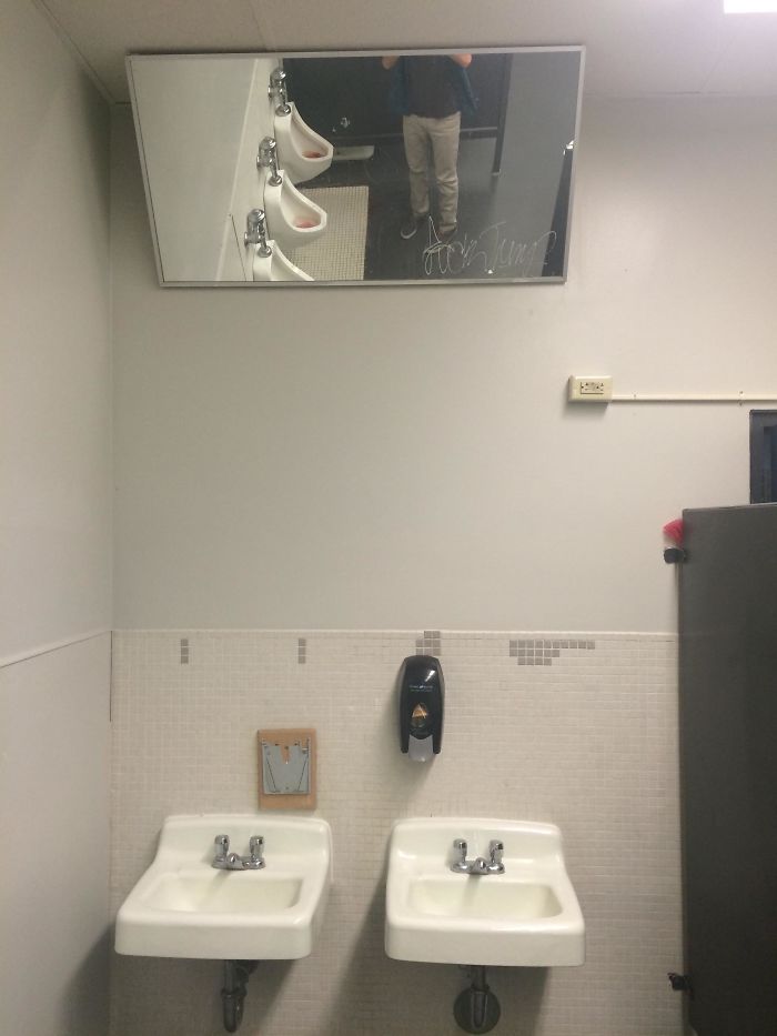 bad school designs men bathroom mirror