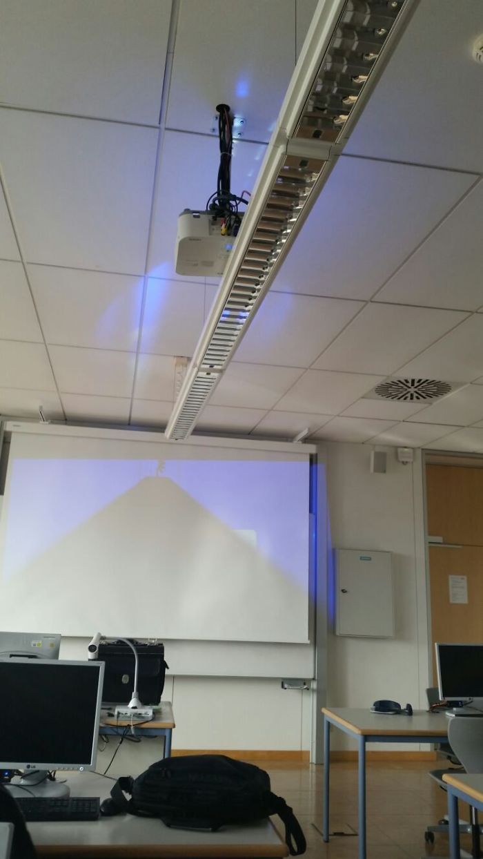 bad school designs projector obstruction