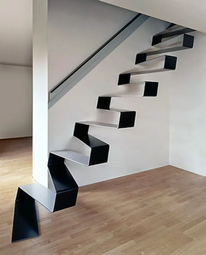 bad stair designs thin continuous line