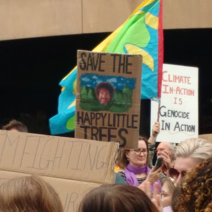 best climate strike signs bob ross