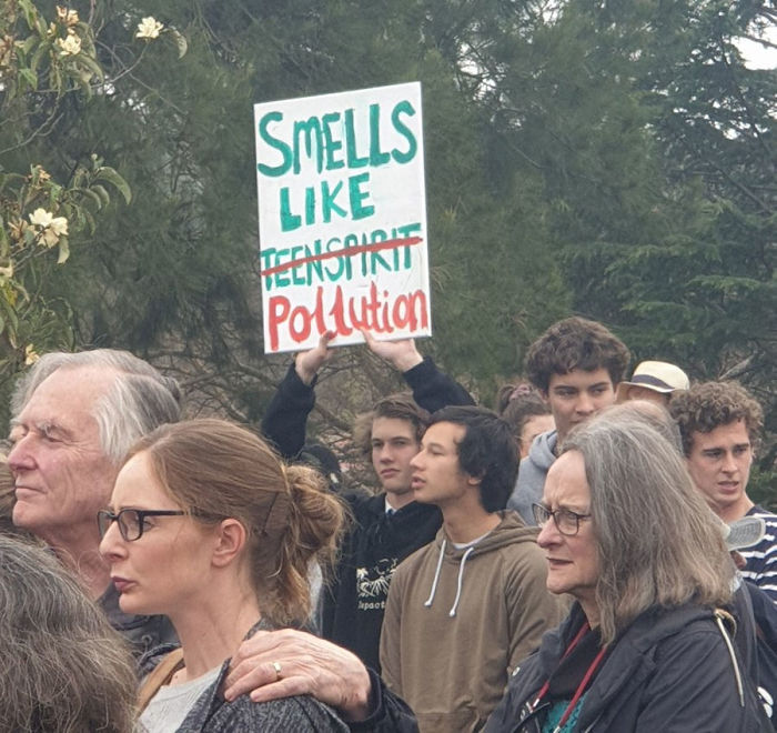 best climate strike signs smells like pollution