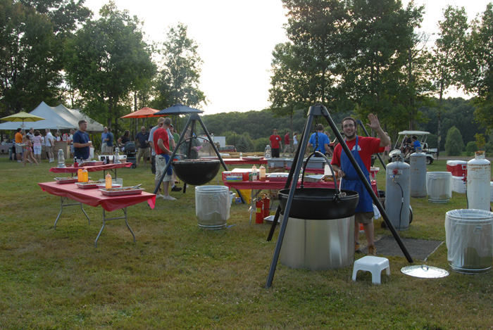 cowboy cauldron fire pit outdoor cookout party