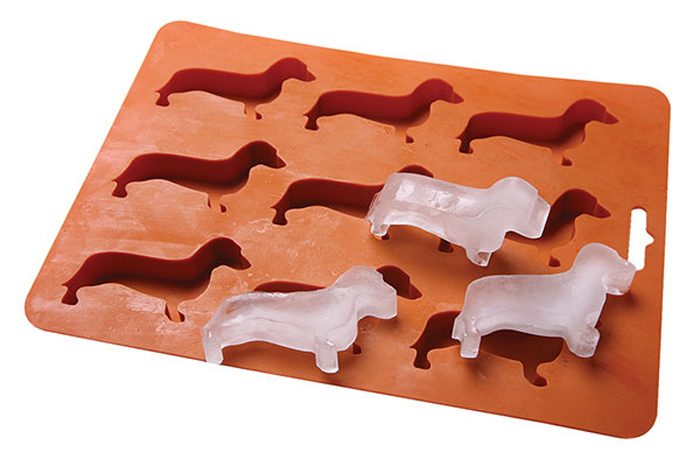 dachshund dog ice cube mold and tray