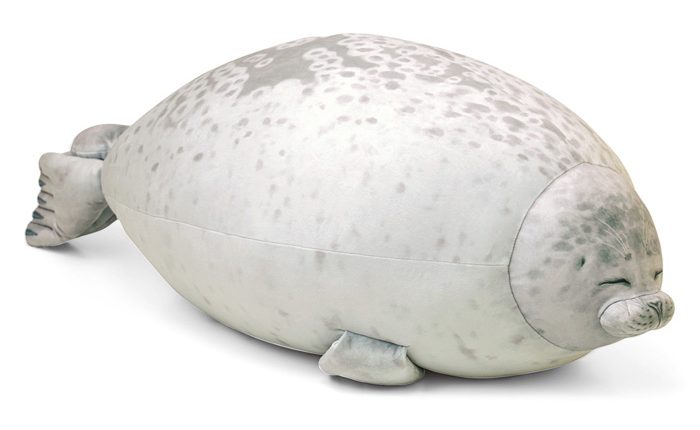 felissimo mellow arare blob seal pillow cushion