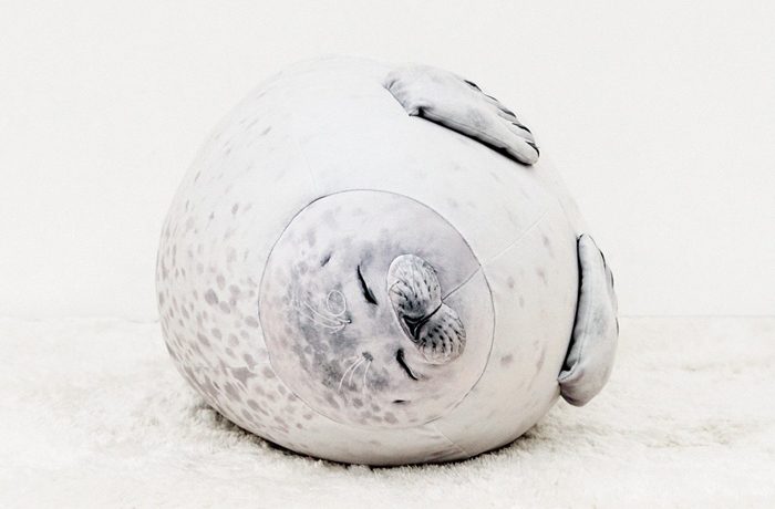 felissimo mellow arare blob seal pillow