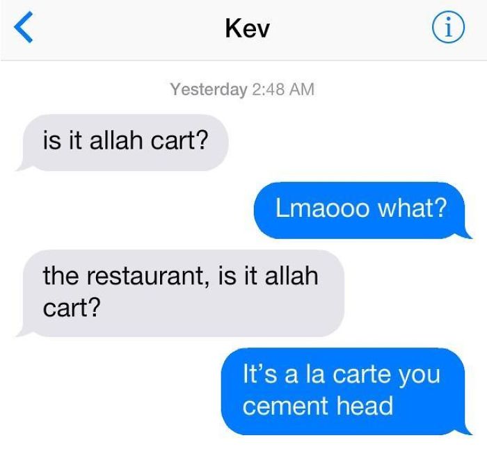 funny mispronouncing words allah cart