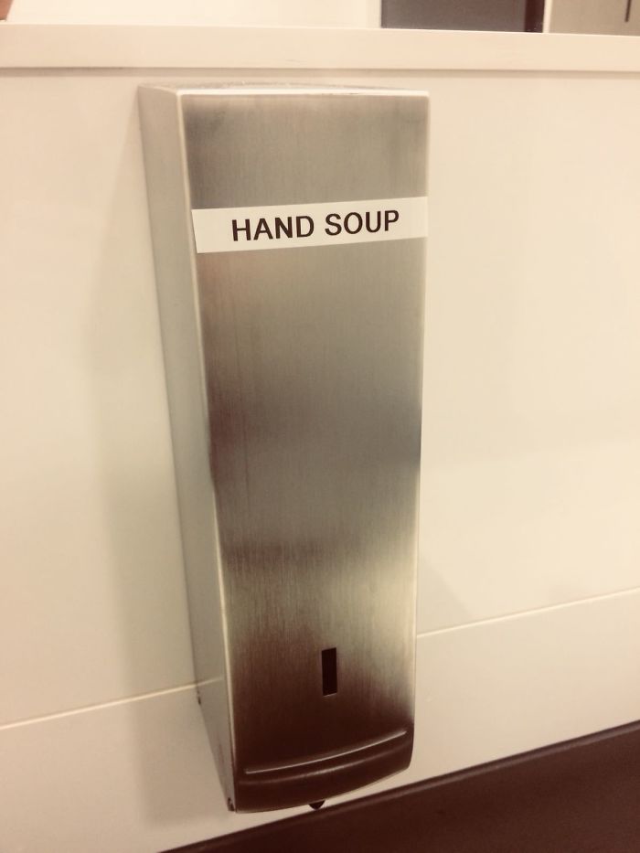 funny mispronouncing words hand soup