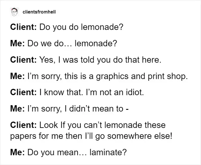 funny mispronouncing words paper lemonade