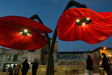 hq architects warde giant urban flowers jerusalem