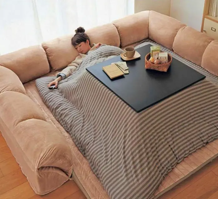 japanese heated kotatsu table