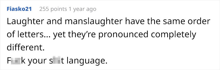 laughter manslaughter confusing english language