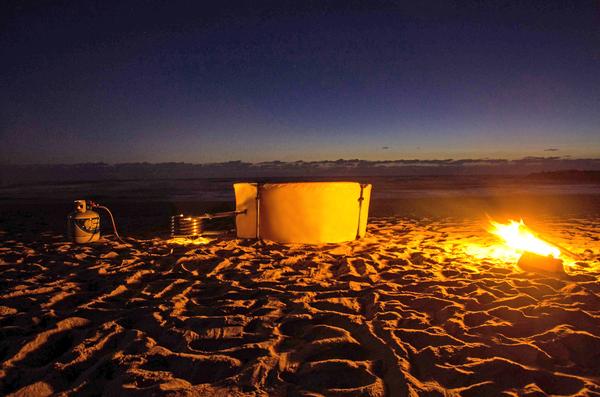 nomad tub night outdoor