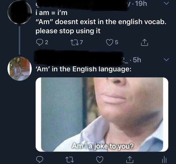 people being called out am english vocabulary