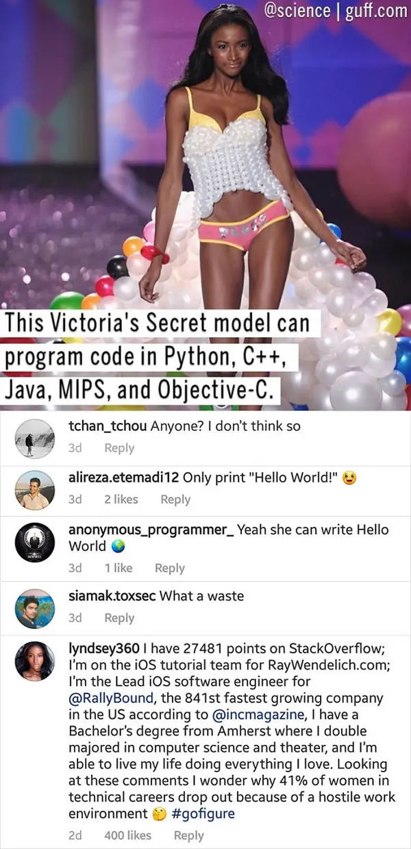 people being called out lyndsey scott programmer model