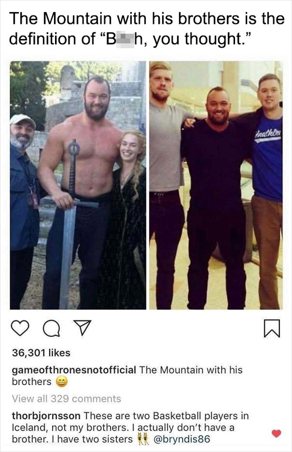 people being called out the mountain brothers